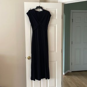 Lands End Tall black maxi dress